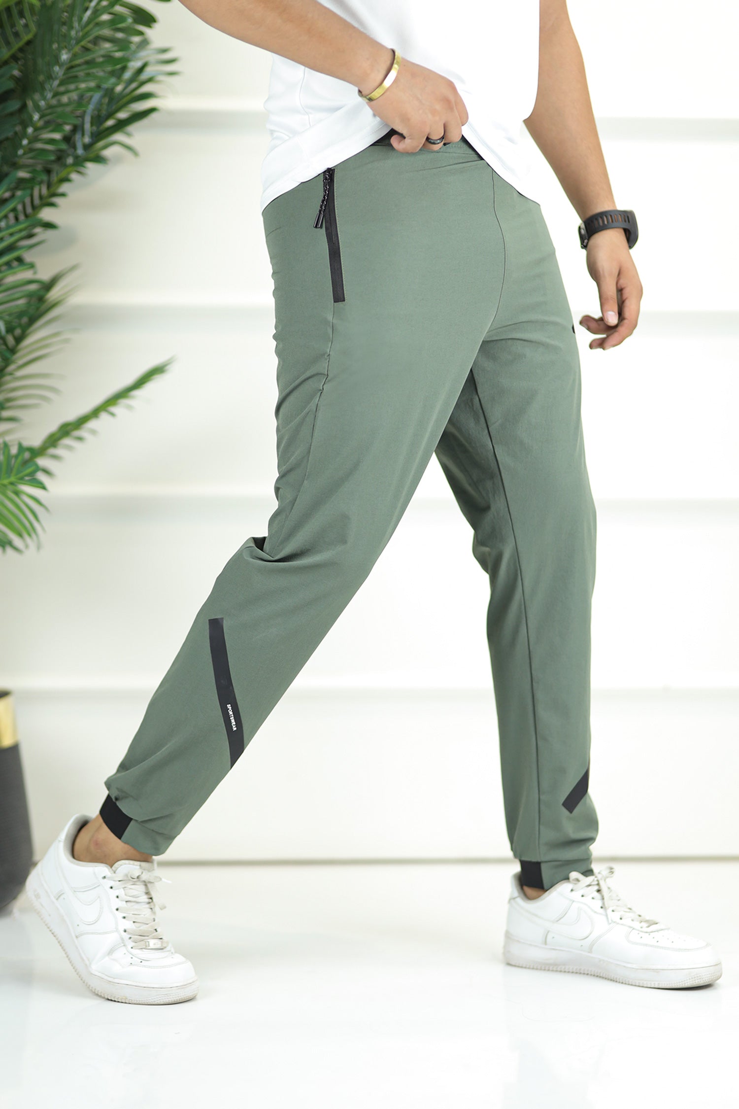 Adds Bottom Stripes Micro Premium Sportswear Trouser