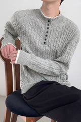 Turbo Cable Knit Jummper Imported Men's Sweater