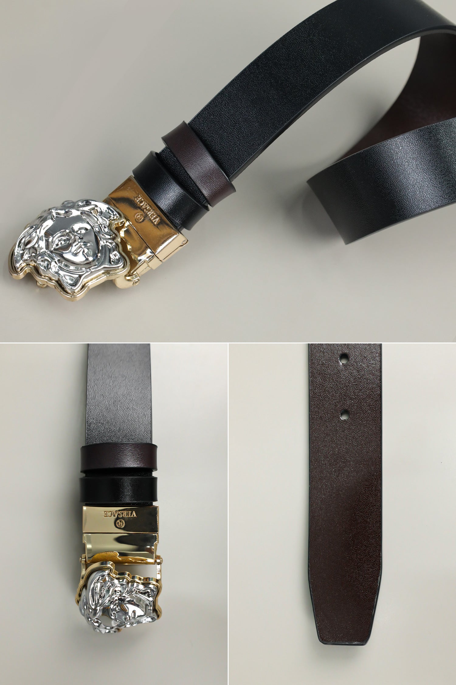 Vrsce Metal Alloy Automatic Buckle Branded Belt