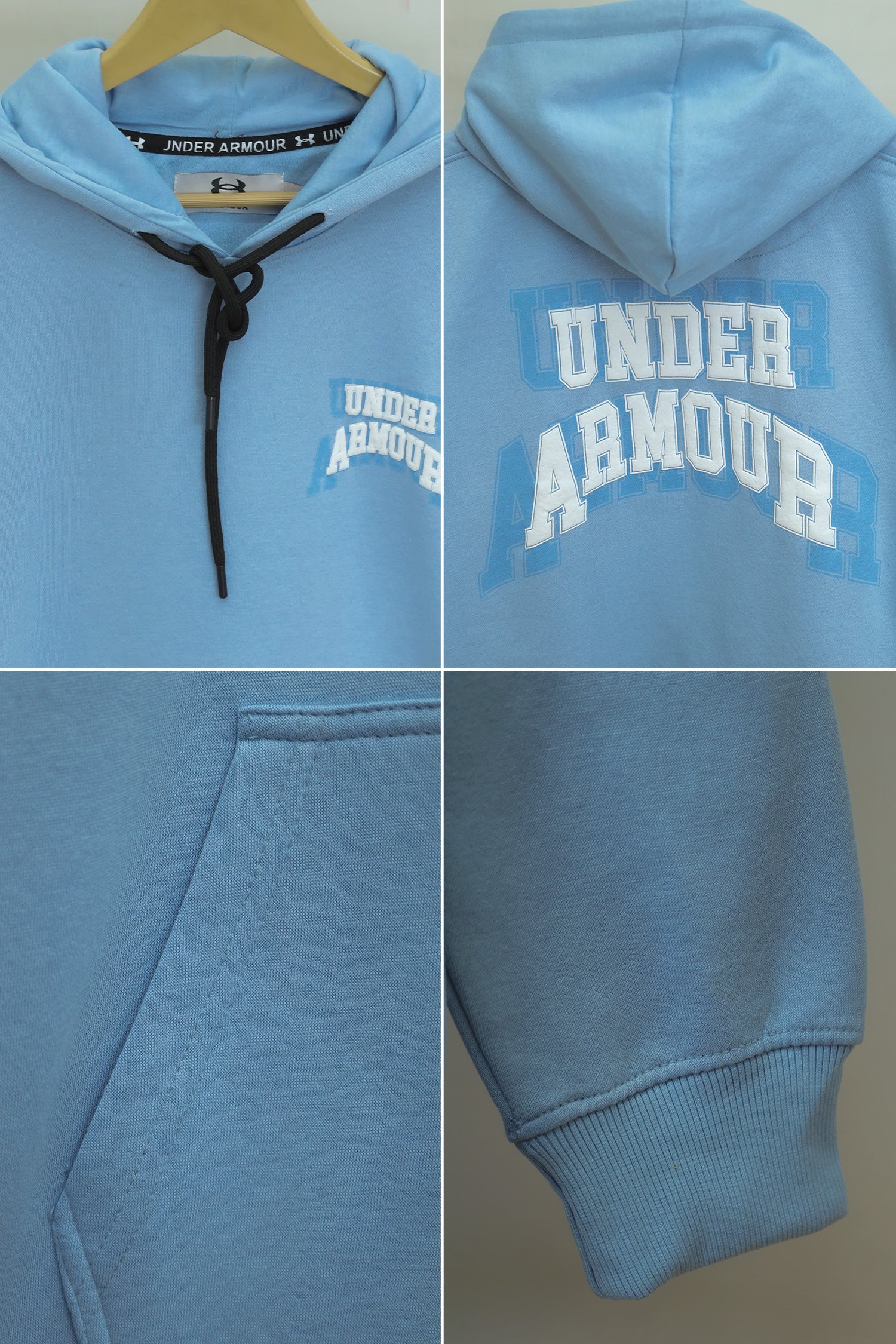 Undr Armr Embriodered Print Essential Fleece Hoodie