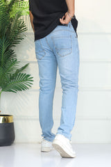 Turbo 'Axis' Modern-Fit Slim Fit Jeans In Sky Blue