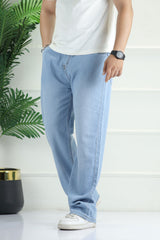 Denim 'Urban Skater' Comfort-Waist Baggy Jeans In Sky Blue