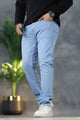 Elite Stitch Slim Fit Turbo Jeans In Sky Blue