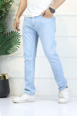 Turbo 'Onyx' Fade Performance Slim Fit Jeans In Sky Blue