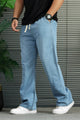 Turbo Pull On Elastic Waist Denim Cargo Jeans