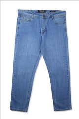 Big Size Classic Fit Titan-Tough Turbo Denim Jeans In Sky Blue