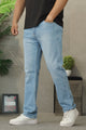 Turbo Slim-Fit Pattern Denim Jeans