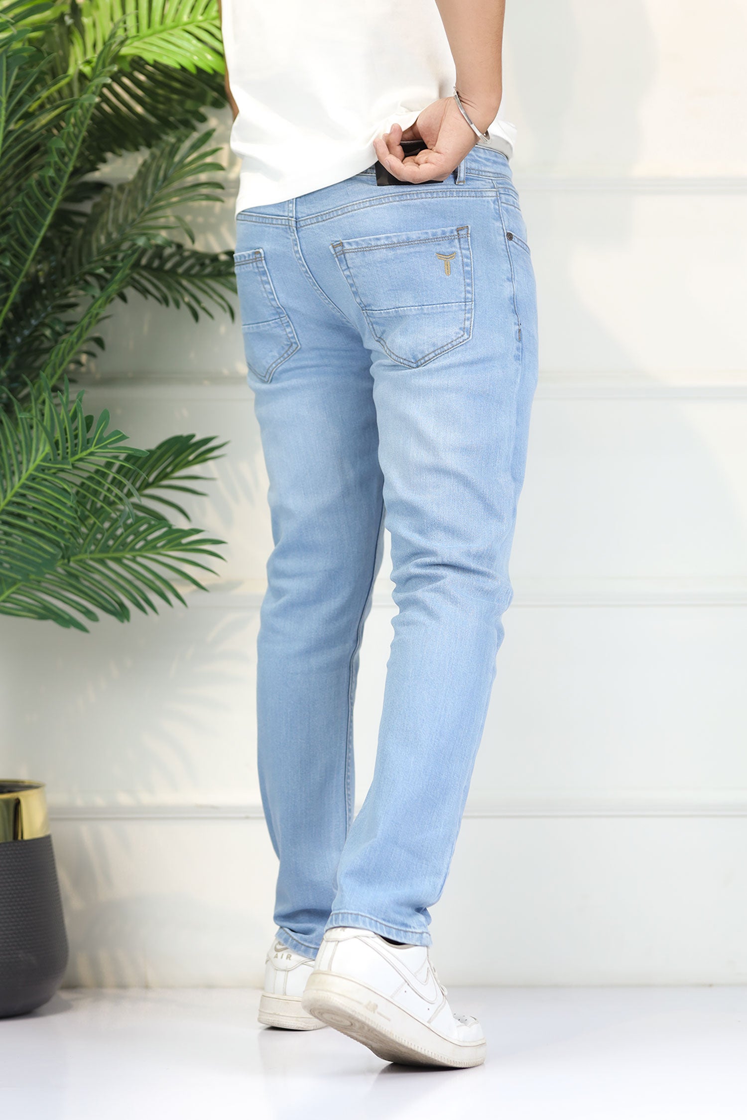 Turbo 'Downtown' Refined Slim Fit Jeans In Sky Blue