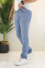 Turbo Premium Comfort Iconic Slim Fit Jeans In Sky Blue