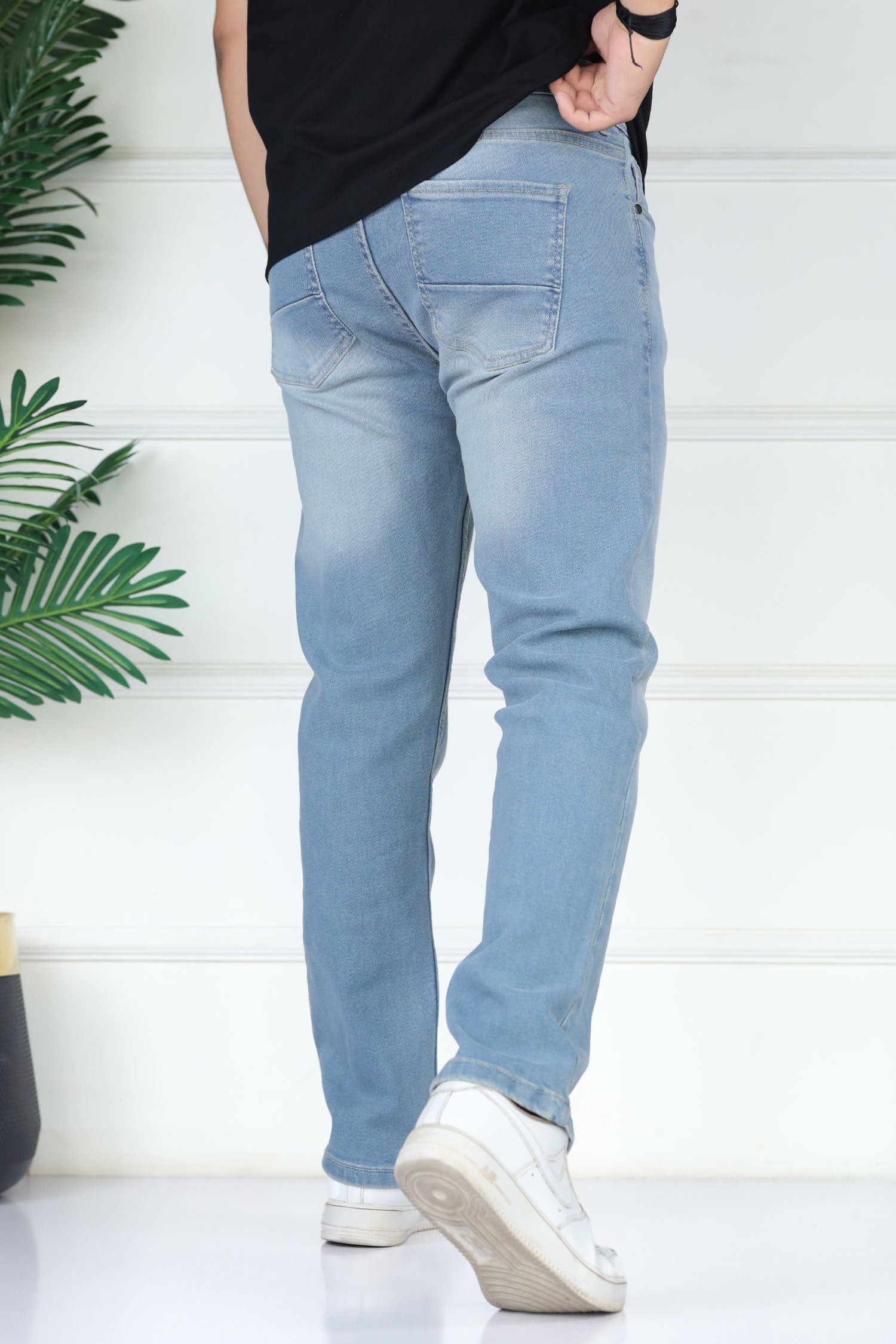 Turbo 'Cloud-Flex' Comfort Slim Fit Jeans In Sky Blue