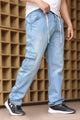 Denim Men's Relaxed Fit Straight Leg Baggy Jeans