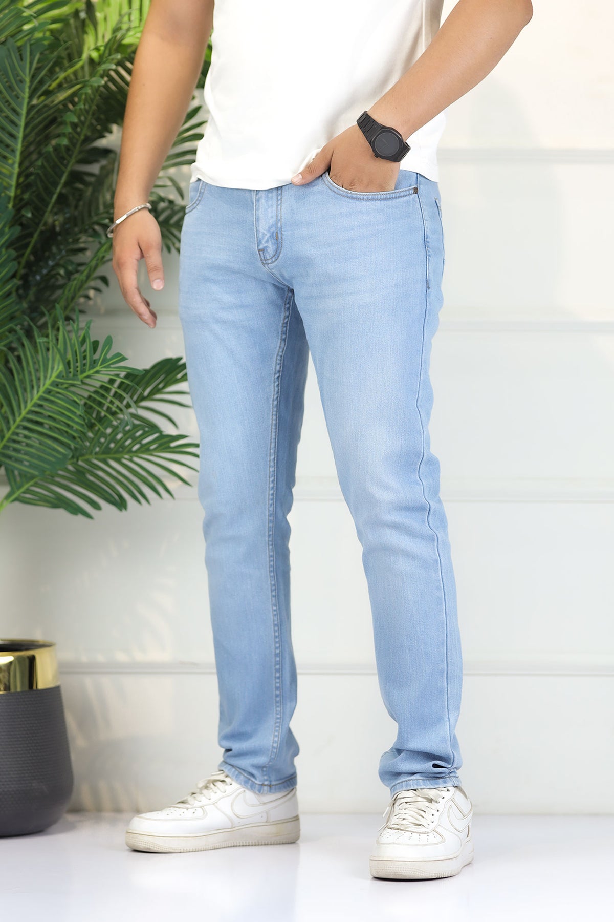 Turbo 'Downtown' Refined Slim Fit Jeans In Sky Blue