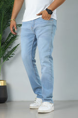 Turbo Velocity Rider Slim Fit Jeans In Sky Blue