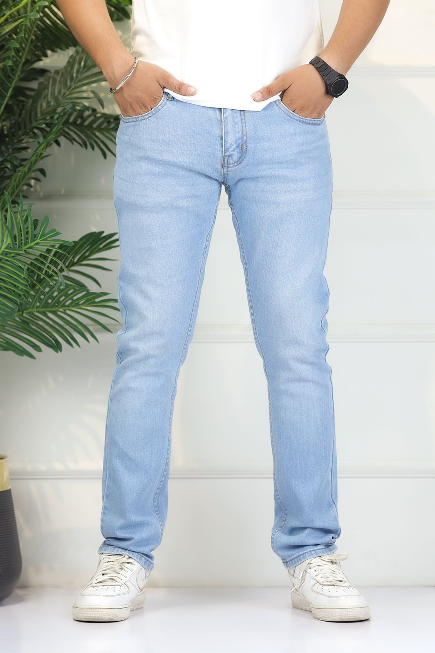 Turbo 'Downtown' Refined Slim Fit Jeans In Sky Blue