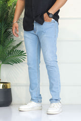 Turbo 'Axis' Modern-Fit Slim Fit Jeans In Sky Blue