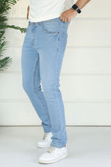 Turbo All-Day Comfort Weave Slim Jeans In Sky Blue
