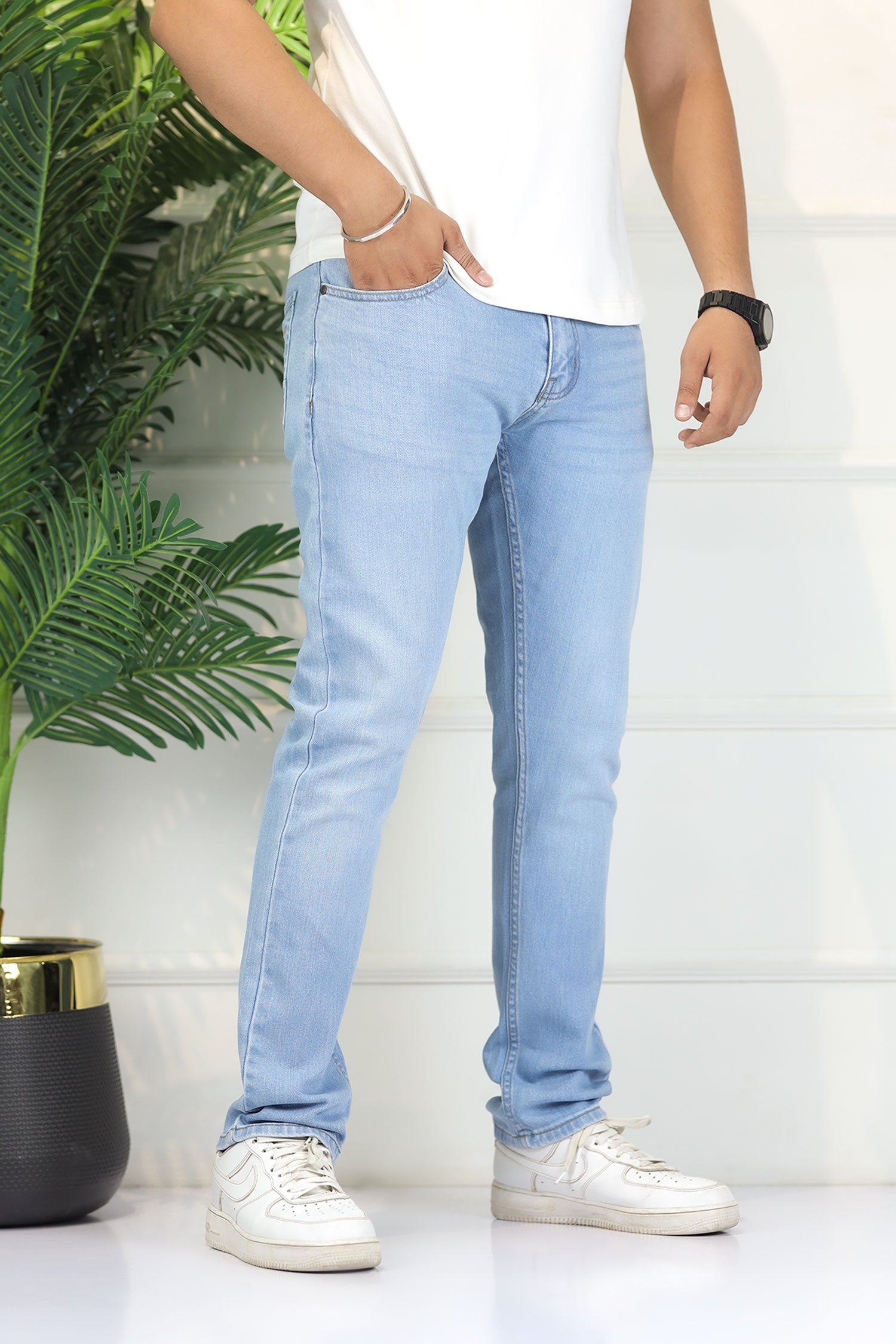 Turbo 'Downtown' Refined Slim Fit Jeans In Sky Blue