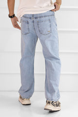 Loose Fit Turbo Jeans in Sky Blue