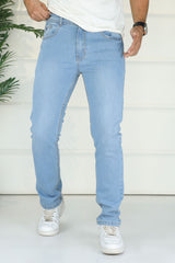 Turbo All-Day Comfort Weave Slim Jeans In Sky Blue