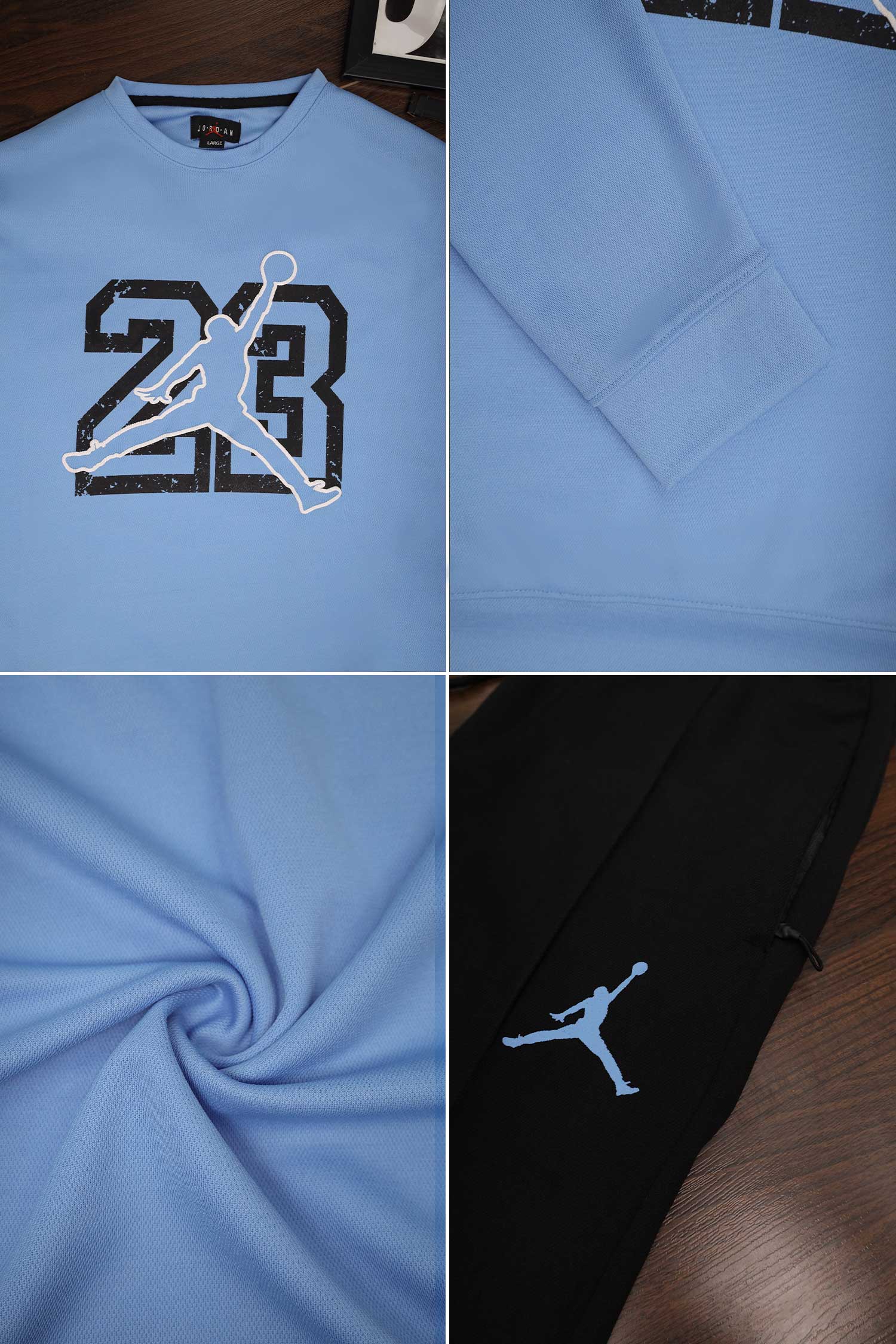 Jrdn Flight Essential Oversized Round Neck Tracksuit