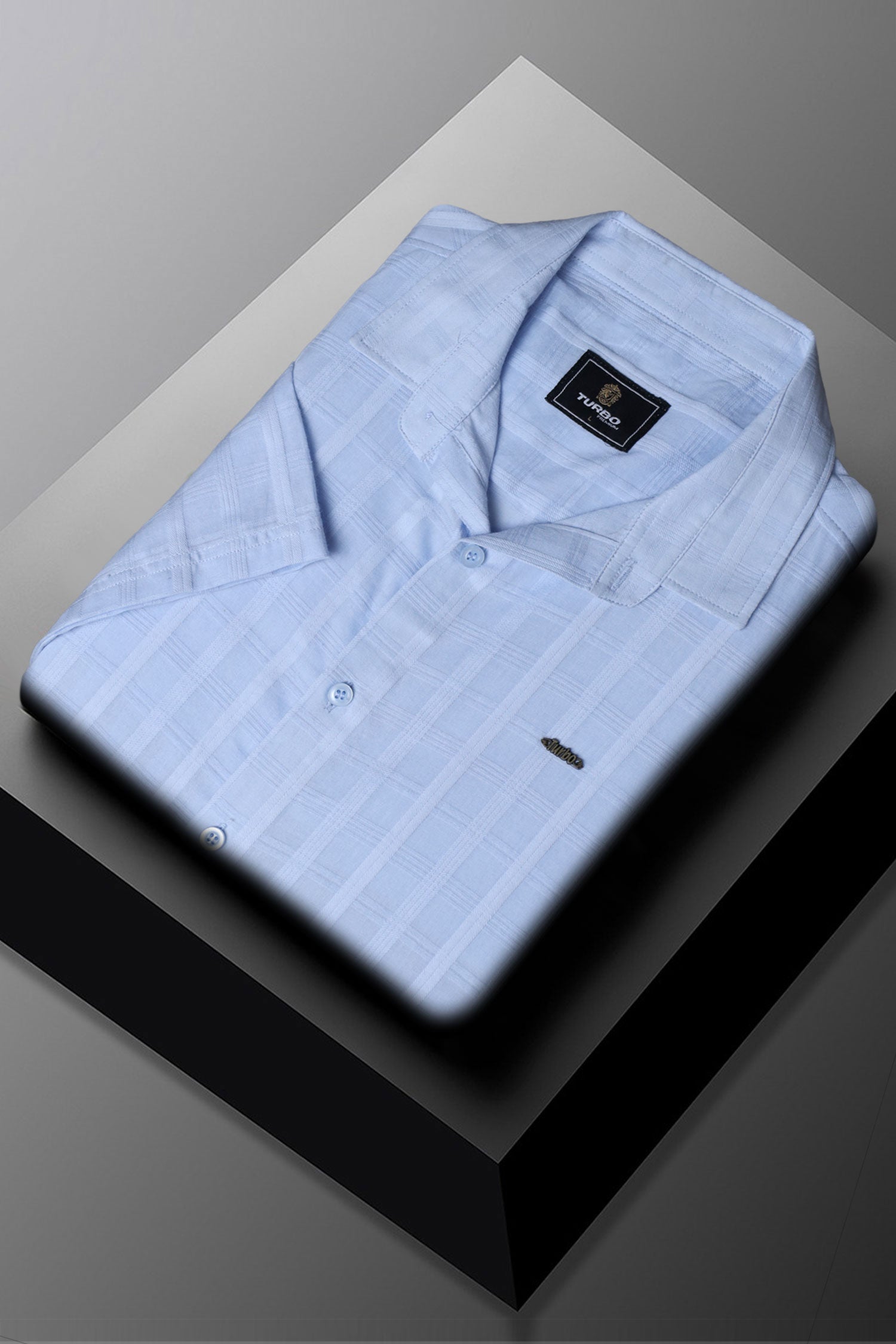 Turbo ShowOff Self Pattern Casual Shirt