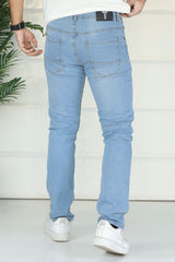 Turbo All-Day Comfort Weave Slim Jeans In Sky Blue