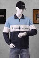 Plo Rph Lren Heritage Mock-Neck Zip Style Men's Sweatshirt In Sky Blue
