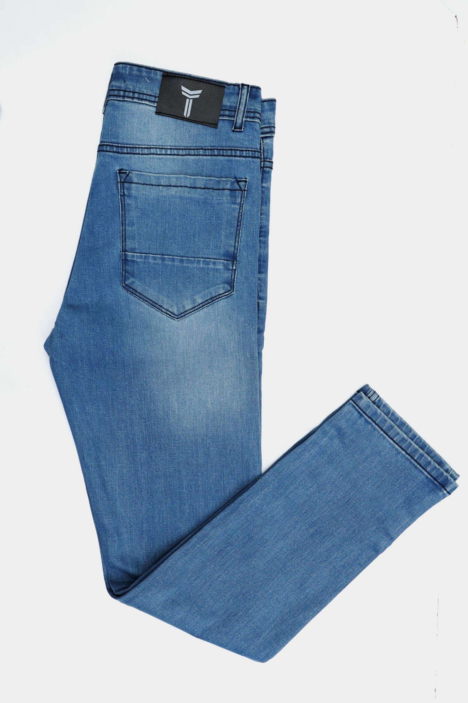 Turbo Slim Fit Jeans In Sky Blue
