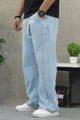 Turbo Casual Straight Denim Cargo Jeans