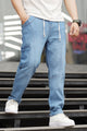 Turbo Side Cargo Style Denim Baggy Jeans