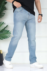 Turbo 'Cloud-Flex' Comfort Slim Fit Jeans In Sky Blue