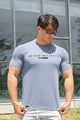 Turbo Motivational Quote ClimaCool Dry-Fit Tee In Sky Blue