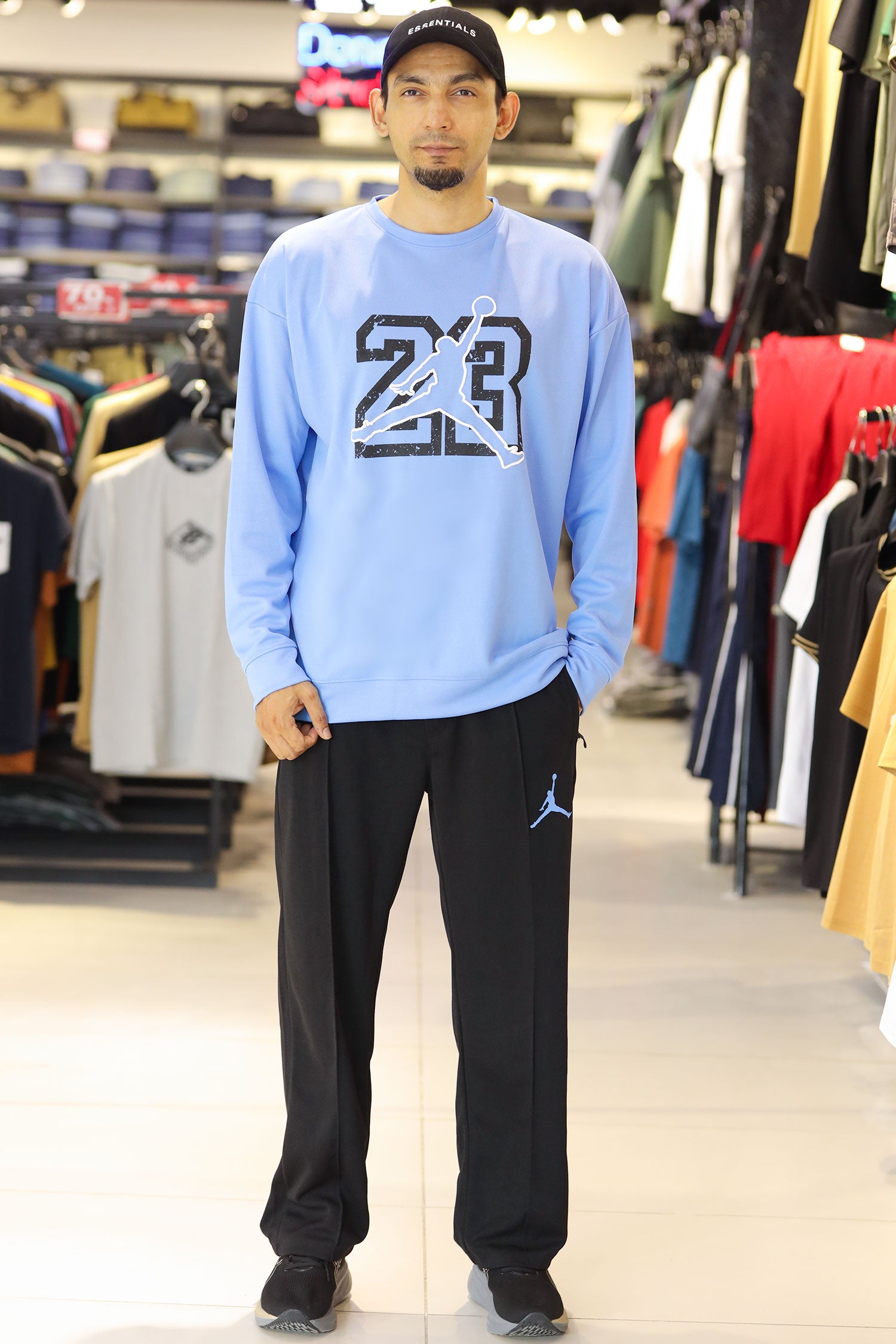 Jrdn Flight Essential Oversized Round Neck Tracksuit