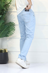 Turbo 'Onyx' Fade Performance Slim Fit Jeans In Sky Blue