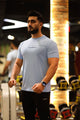 Turbo Motivational Quote ClimaCool Dry-Fit Tee In Sky Blue