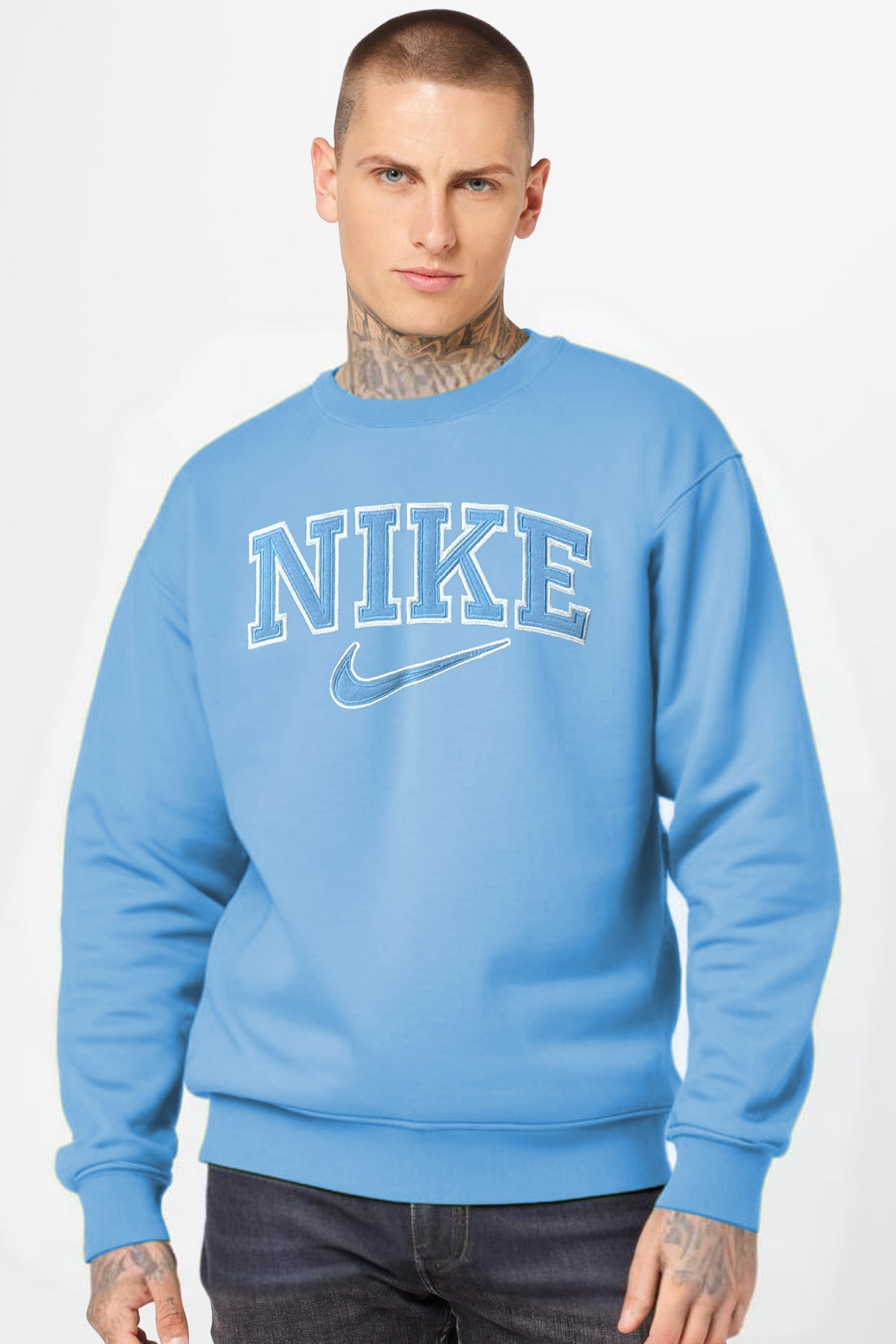 Nke Signature Typography Full Sleeve Men's Sweatshirt