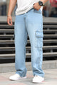 Turbo Casual Flap 6 Pockets Baggy Jeans