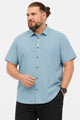 Turbo Waffle Motif Elegant Big & Tall Men's Casual Shirt