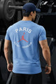 Jrdn Paris Slogan Edition Dry-Fit Tee In Sky Blue