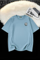 Mens Smart Essential Round Neck Tee In Sky Blue
