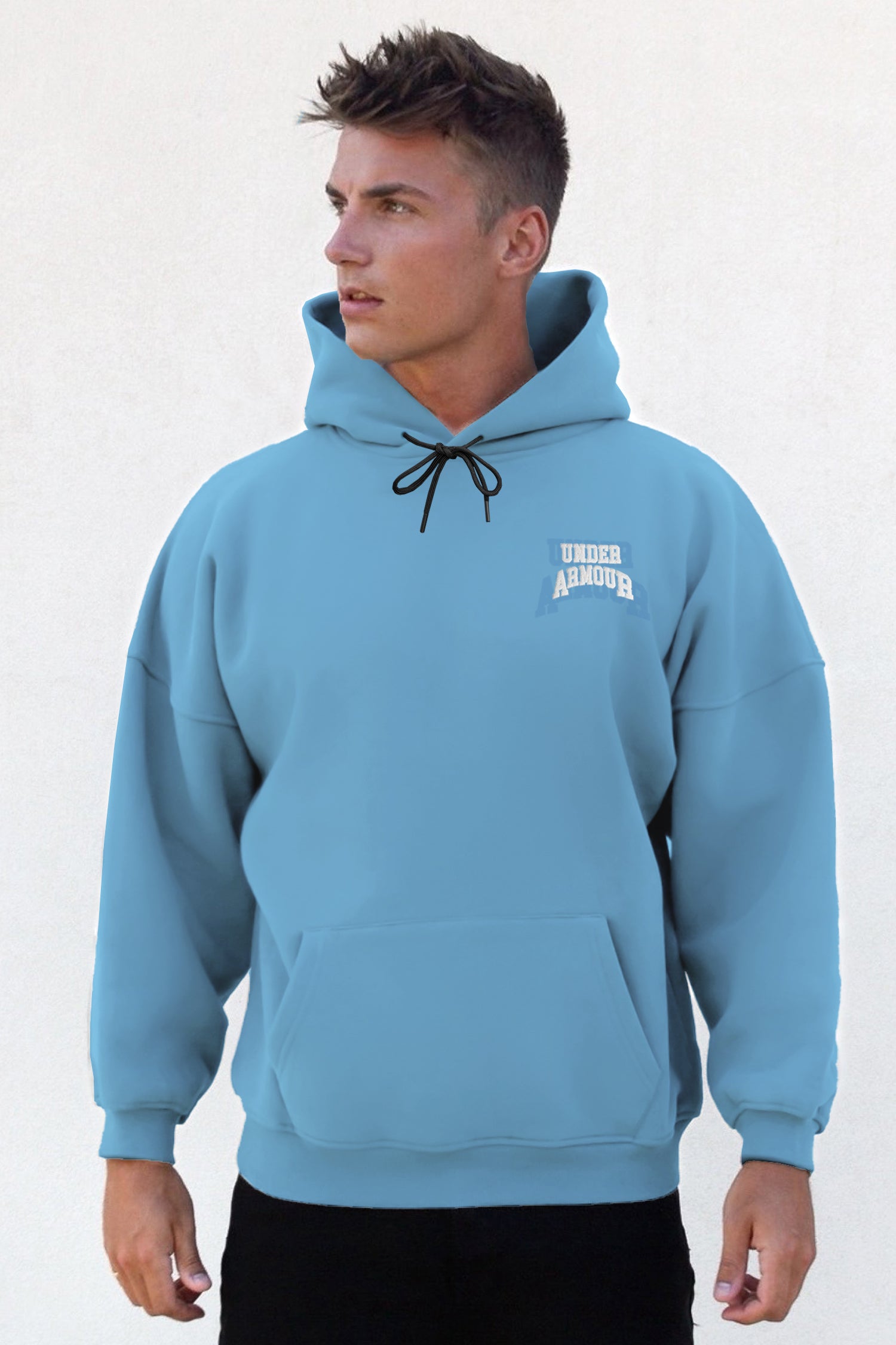 Undr Armr Embriodered Print Essential Fleece Hoodie