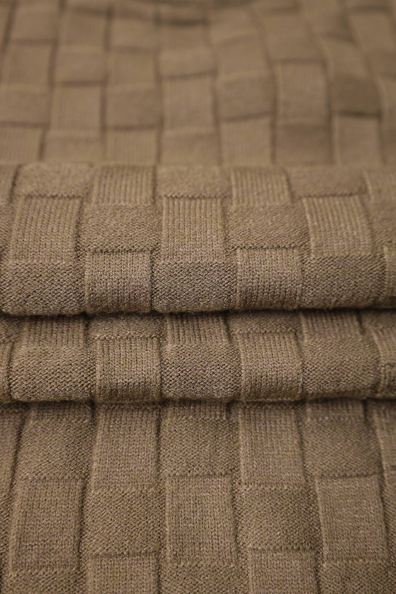 Pullover Waffle Crew-Neck Imported Men's Sweater
