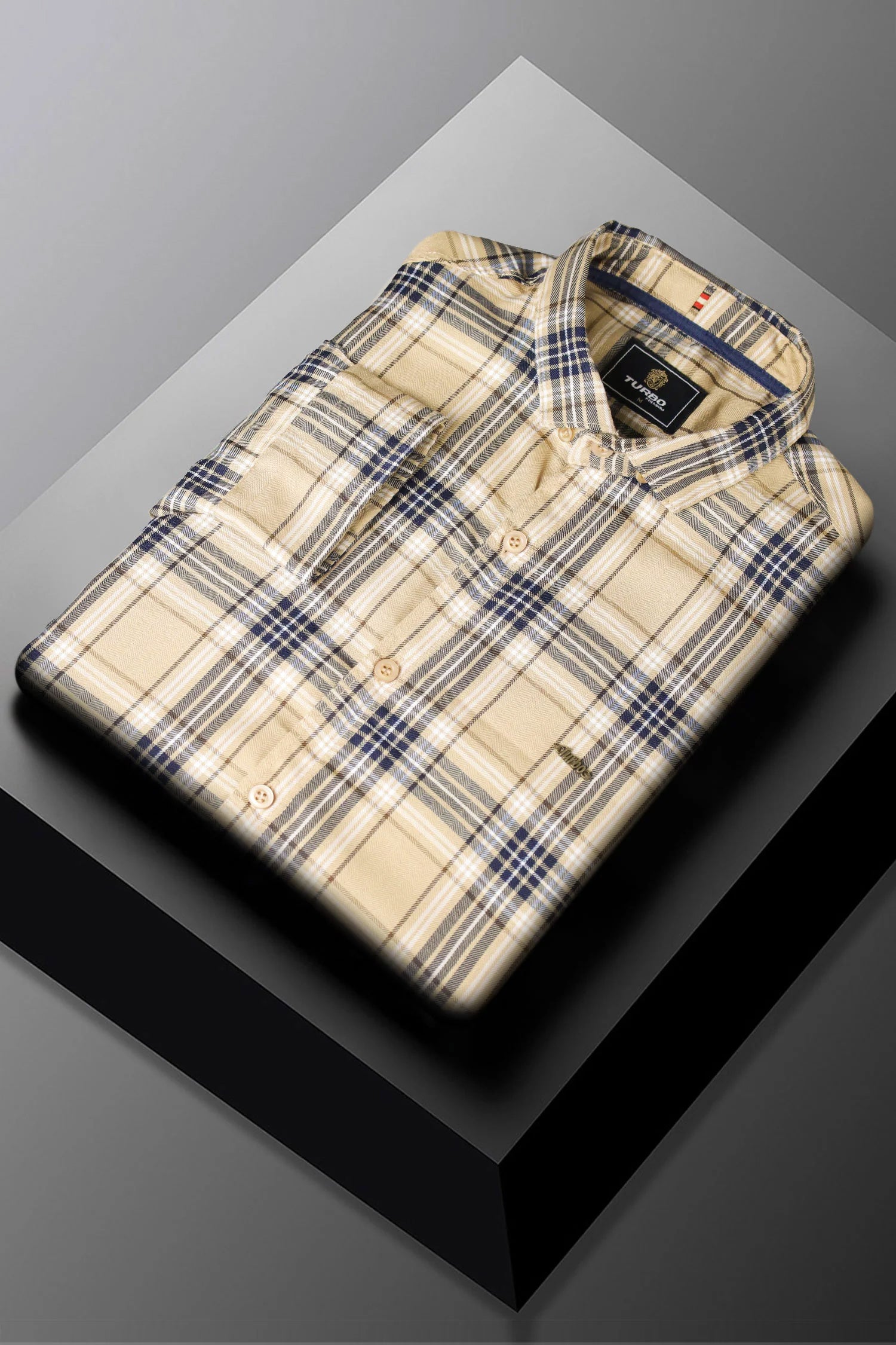 Turbo Cubix Checks Long Sleeve Cotton Casual Shirt