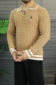 Polo Tricote Collar Imported Men's Sweater