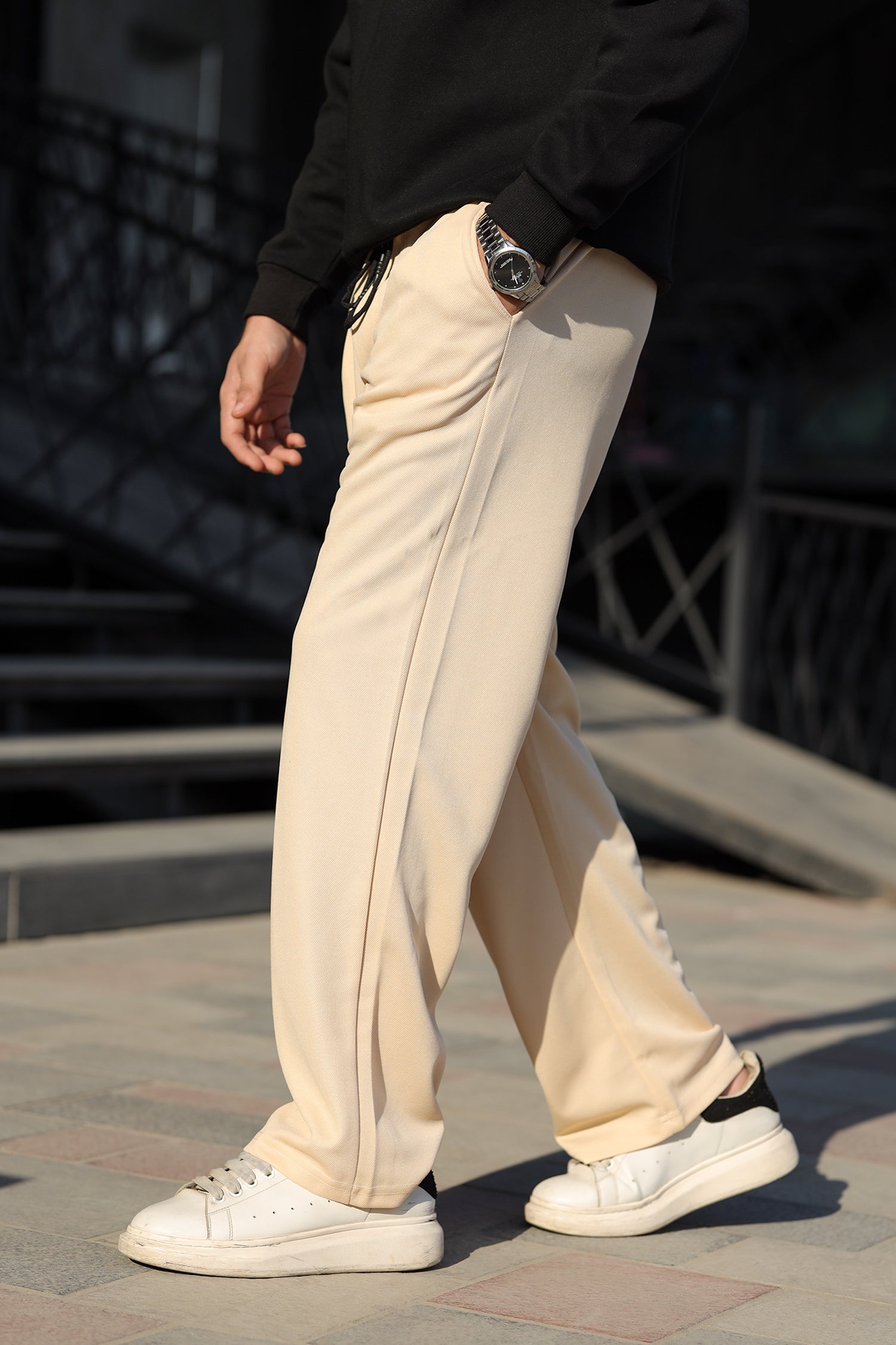 Relaxed Straight Baggy Loose Bottom Trouser