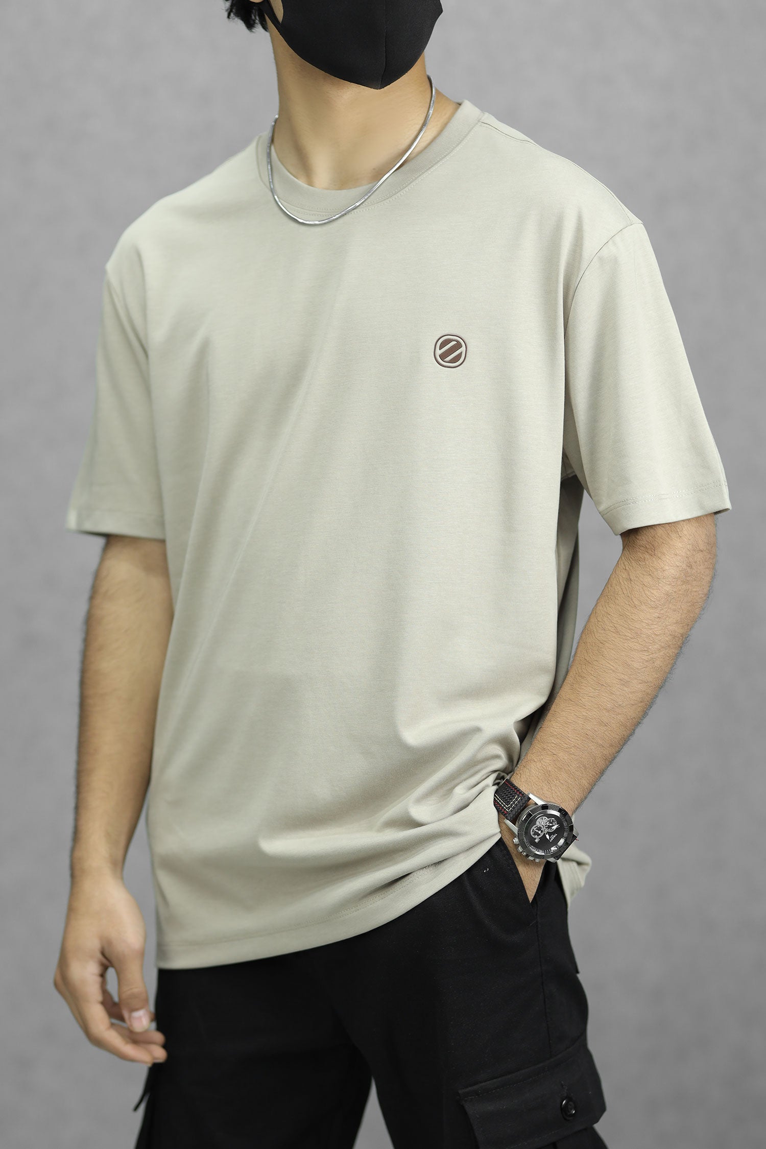 Detailed Comfort Imported Round Neck T-Shirt