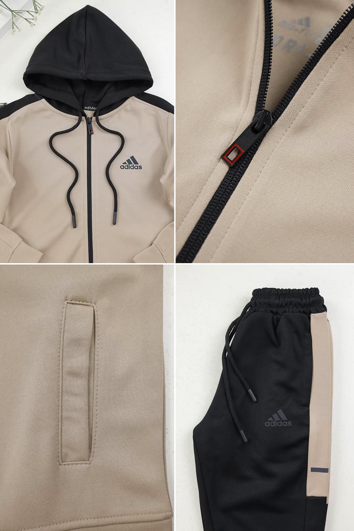 Adds Essential Performance Hooded Unisex Kids Tracksuit