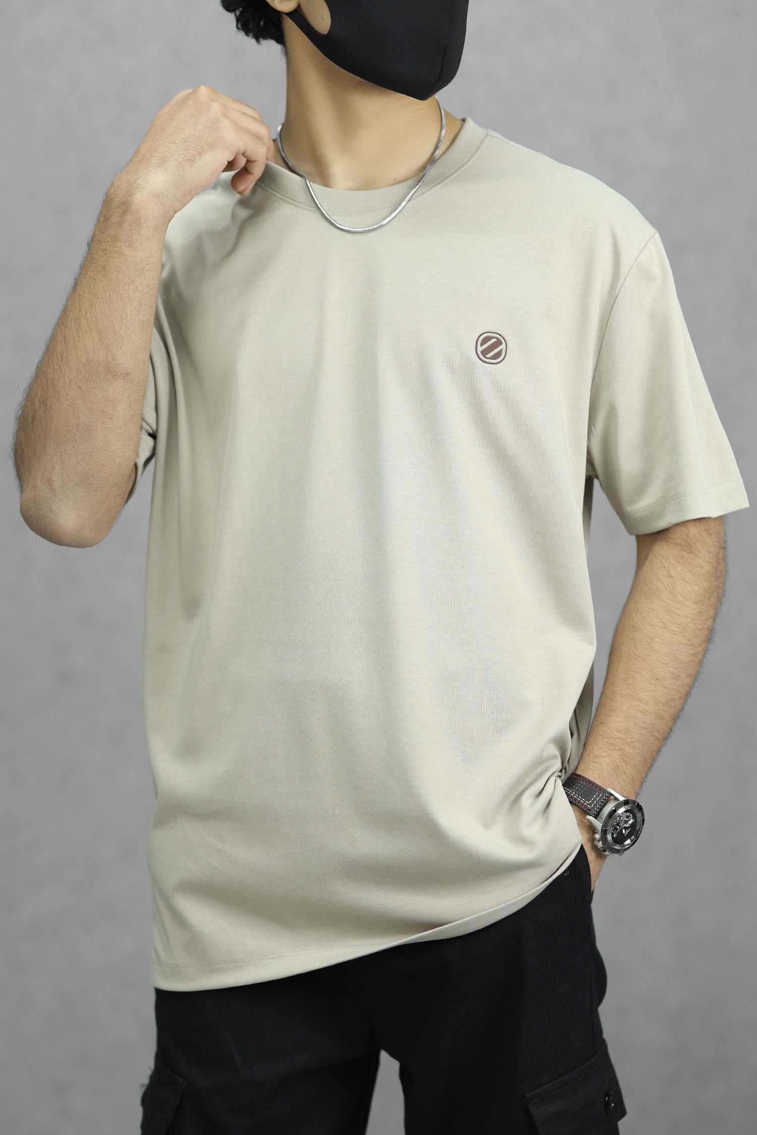 Detailed Comfort Imported Round Neck T-Shirt