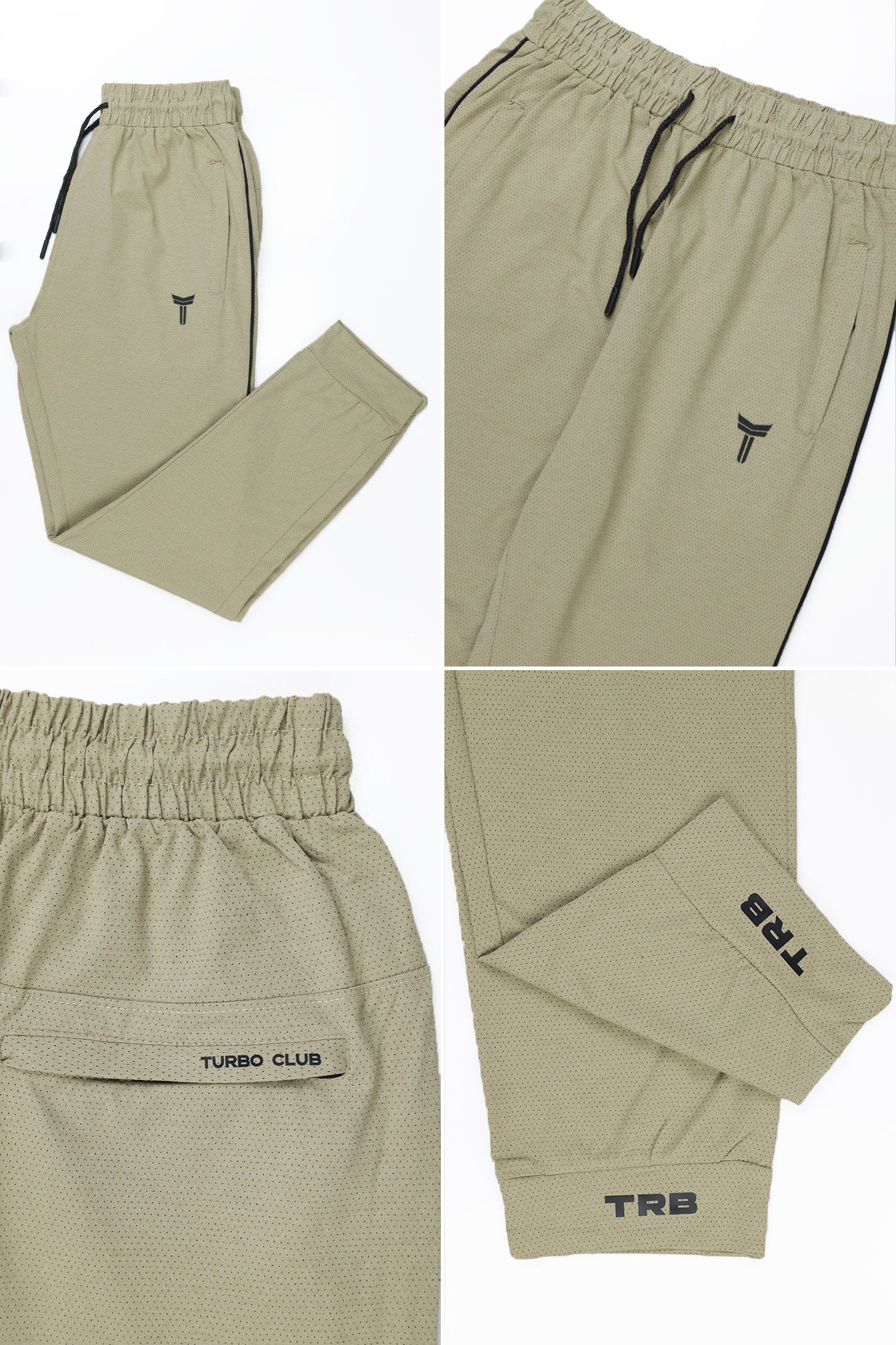 Turbo 'TRB Club' Side Striped Men's Dry-Fit Trouser