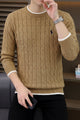 Polo Cashmere Blend Knit Imported Men's Sweater In Skin